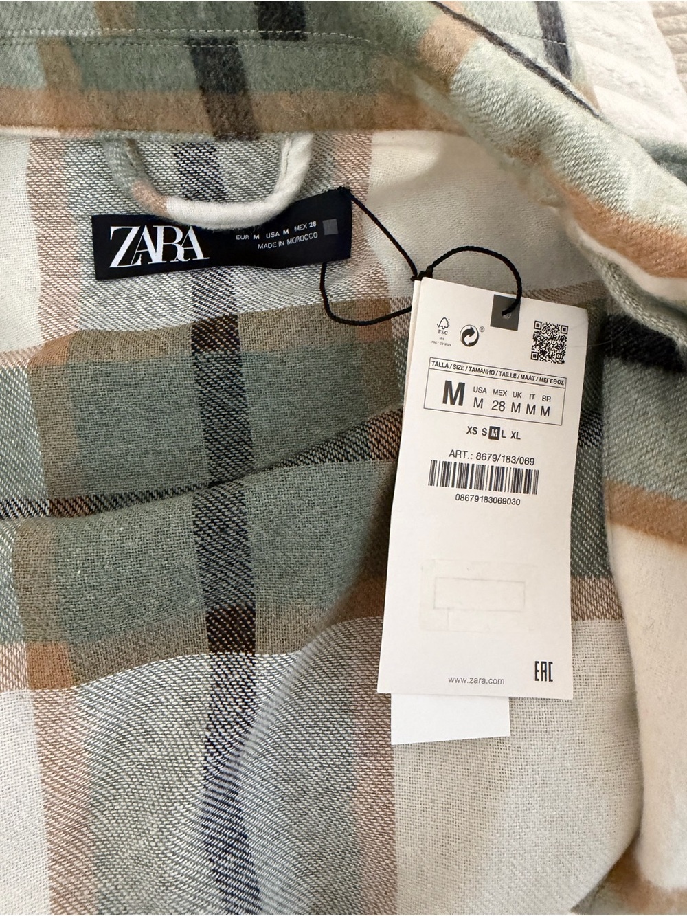 Zara Plaid Utility Jacket - Picture 4 of 6